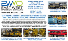 EAST WEST MACHINERY & DRILLING IS BUYING AND SELLING AIR COMPRESSORS, AIR BOOSTERS, AIR ENDS, FLUIDS & PARTS