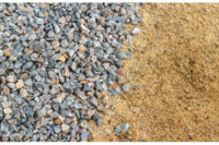 gravel and sand