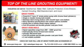 GROUTING EQUIPMENT - GROUT PUMPS & GROUT HOSE REELS